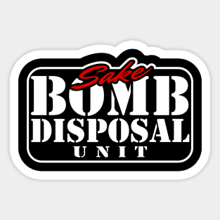 Sake Bomb Disposal Unit Sticker